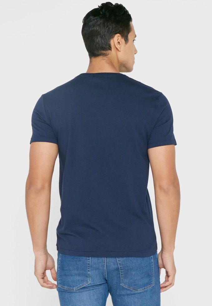 Navy Men’s Ralph Lauren Logo Crew Neck T Shirts