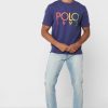 Navy Men’s Ralph Lauren Logo Crew Neck T Shirts