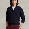 Navy Men’s Ralph Lauren Mesh-knit Cotton Quarter-zip Jumper Sweaters Navy Men’s Ralph Lauren Mesh-knit Cotton Quarter-zip Jumper Sweaters