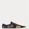 Navy Men’s Ralph Lauren Nelson Logo-Patch Twill Sneakers Navy Men’s Ralph Lauren Nelson Logo-Patch Twill Sneakers