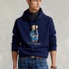 Navy Men’s Ralph Lauren Polo Bear Fleece  Hoodie