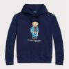 Navy Men’s Ralph Lauren Polo Bear Fleece  Hoodie