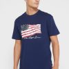 Navy Men’s Ralph Lauren Printed Crew Neck T Shirts