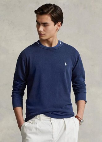 Navy Men’s Ralph Lauren Spa Terry   Sweatshirt