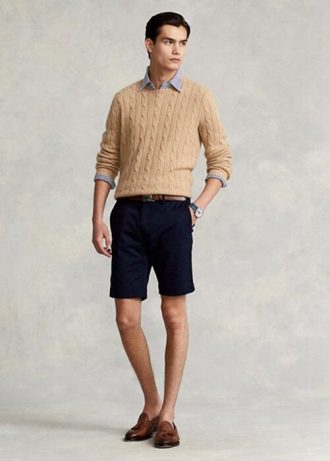Navy Men’s Ralph Lauren Stretch Slim Fit Chino  Shorts