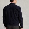 Navy Men’s Ralph Lauren Suede Bomber   Jackets