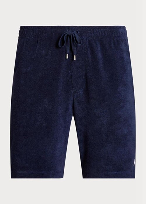 Navy Men’s Ralph Lauren Terry Drawstring Shorts Navy Men’s Ralph Lauren Terry Drawstring Shorts