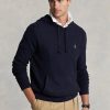 Navy Men’s Ralph Lauren Textured Cotton Hooded Jumper  Sweaters