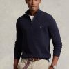 Navy Men’s Ralph Lauren Textured Cotton Quarter-zip Jumper Sweaters Navy Men’s Ralph Lauren Textured Cotton Quarter-zip Jumper Sweaters