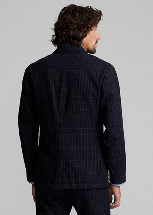 Navy Men’s Ralph Lauren Unconstructed Cotton-linen Sport Blazers Navy Men’s Ralph Lauren Unconstructed Cotton-linen Sport Blazers