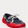 Navy / Red Men’s Ralph Lauren Merton Two-Tone Leather Casual Shoes Navy / Red Men’s Ralph Lauren Merton Two-Tone Leather Casual Shoes