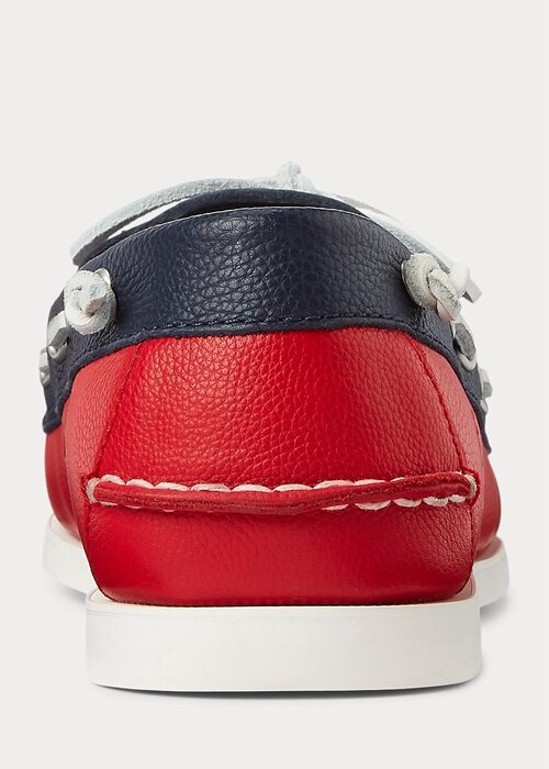 Navy / Red Men’s Ralph Lauren Merton Two-Tone Leather Casual Shoes Navy / Red Men’s Ralph Lauren Merton Two-Tone Leather Casual Shoes