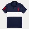 Navy / White Men’s Ralph Lauren Big Pony Mesh Polo Shirts