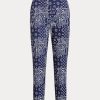 Navy Women’s Ralph Lauren Bandana-Print Jogger Pants