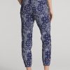 Navy Women’s Ralph Lauren Bandana-Print Jogger Pants