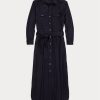 Navy Women’s Ralph Lauren Belted Wool-Blend Dress Navy Women’s Ralph Lauren Belted Wool-Blend Dress
