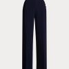 Navy Women’s Ralph Lauren Cady Wide-Leg Trousers Pants