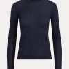 Navy Women’s Ralph Lauren Cashmere Crewneck Sweaters