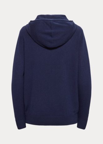 Navy Women’s Ralph Lauren Cashmere Hoodie Hoodie