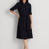 Navy Women’s Ralph Lauren Fit-and-Flaredress Dress Navy Women’s Ralph Lauren Fit-and-Flaredress Dress