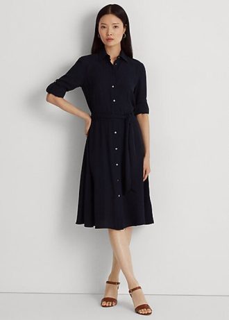 Navy Women’s Ralph Lauren Fit-and-Flaredress Dress
