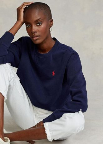 navy women s ralph lauren fleece pullover sweatshirts 1 330x462 - Navy Women's Ralph Lauren Fleece Pullover Sweatshirts
