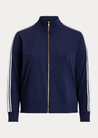 Navy Women’s Ralph Lauren French Terry Full-Zip Jackets