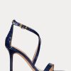 Navy Women’s Ralph Lauren Gabriele Embossed Leather Sandals Navy Women’s Ralph Lauren Gabriele Embossed Leather Sandals
