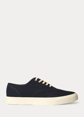 Navy Women’s Ralph Lauren Indigo Canvas Sneakers