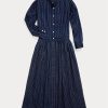 Navy Women’s Ralph Lauren Indigo Cotton Voiledress Dress