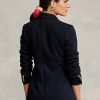 Navy Women’s Ralph Lauren Knit Double-Breasted Blazers