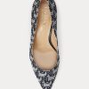 Navy Women’s Ralph Lauren Lanette Monogram Jacquard Heels Navy Women’s Ralph Lauren Lanette Monogram Jacquard Heels