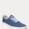 Navy Women’s Ralph Lauren Logo Cotton Canvas Sneakers Navy Women’s Ralph Lauren Logo Cotton Canvas Sneakers