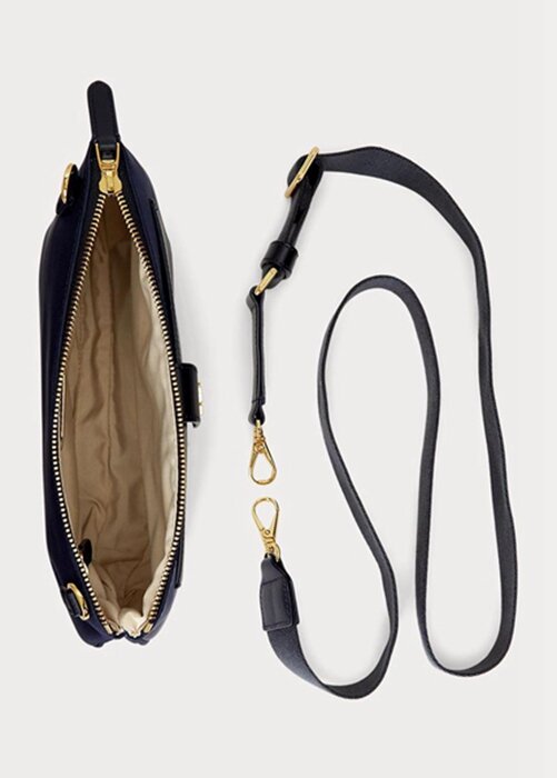 Navy Women’s Ralph Lauren Oxford Medium Jamey Crossbody Bags Navy Women’s Ralph Lauren Oxford Medium Jamey Crossbody Bags