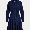 Navy Women’s Ralph Lauren Paneled Dress