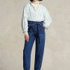 Navy Women’s Ralph Lauren Paperbag Jogger Jeans
