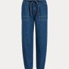 Navy Women’s Ralph Lauren Paperbag Jogger Jeans