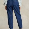 Navy Women’s Ralph Lauren Paperbag Jogger Jeans