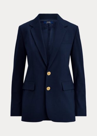 Navy Women’s Ralph Lauren Stretch Two-Button Blazers