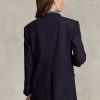 Navy Women’s Ralph Lauren Stretch Wool-blend   Blazers
