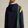 Navy Women’s Ralph Lauren Striped Fleece Logo Sweatshirts Navy Women’s Ralph Lauren Striped Fleece Logo Sweatshirts