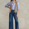 Navy Women’s Ralph Lauren Wide-leg Cropped Jeans Navy Women’s Ralph Lauren Wide-leg Cropped Jeans