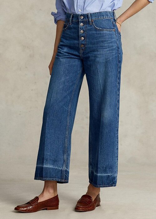 Navy Women’s Ralph Lauren Wide-leg Cropped Jeans Navy Women’s Ralph Lauren Wide-leg Cropped Jeans