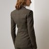 Olive / Brown Women’s Ralph Lauren Parker Checked Plaid Tweed Jackets