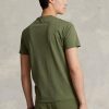 Olive Men’s Ralph Lauren Custom Slim Fit Crewneck  T Shirts
