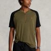 Olive Men’s Ralph Lauren Custom Slim Fit Performance Jersey T Shirts