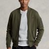 Olive Men’s Ralph Lauren Double-Knit Bomber Jackets Olive Men’s Ralph Lauren Double-Knit Bomber Jackets