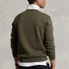 Olive Men’s Ralph Lauren Marled Double-knit Sweatshirt Olive Men’s Ralph Lauren Marled Double-knit Sweatshirt