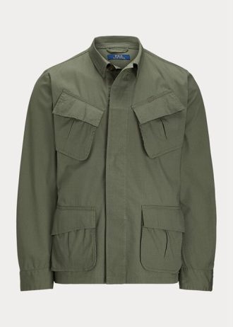 Olive Men’s Ralph Lauren Stretch Ripstop Utility Suit Jackets