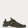 Olive Men’s Ralph Lauren Trackster 200 Sneakers